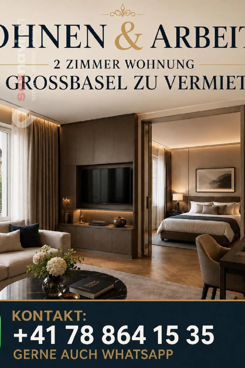 2 Zimmer Wohnung Wohnen und Arbeiten Basel, Basel, Schweiz