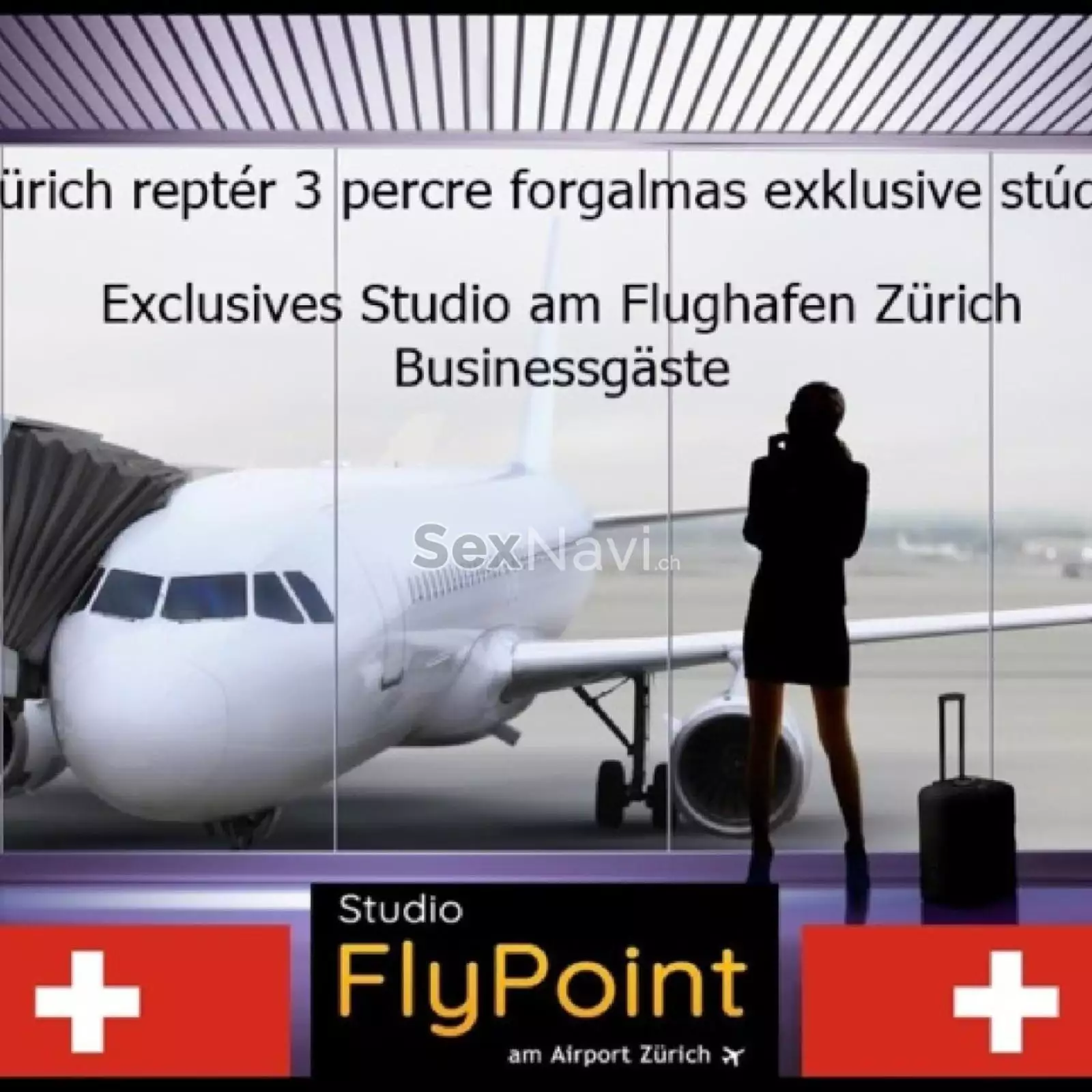 Flypoint Exclusives Studio am Flughaf Zürich Stadt, Schweiz