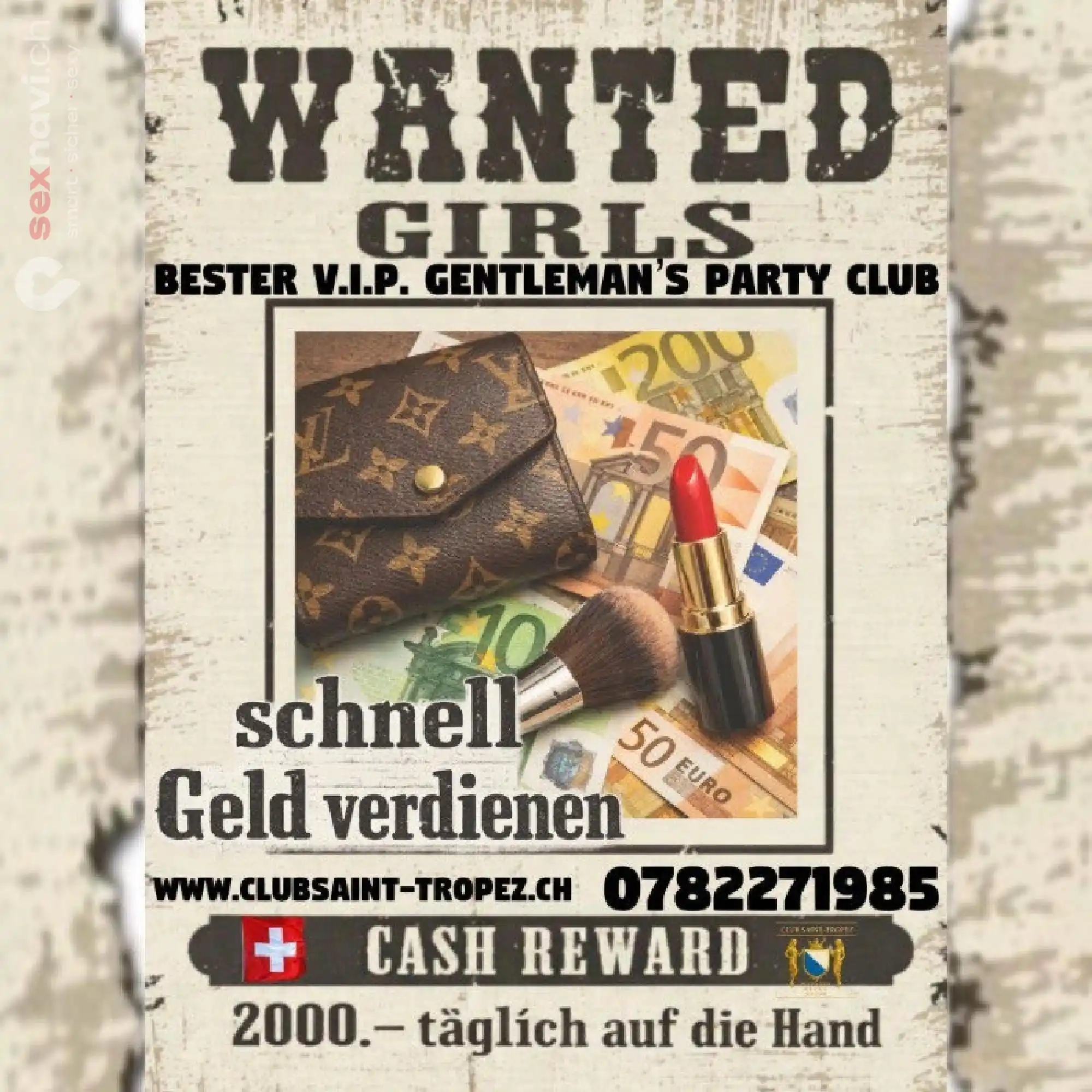 2.000,-/Tag m&ouml;glich f&uuml;r Schweizer und EU Girls Z&uuml;rich Umgebung, Volketswil, Z&uuml;rich Stadt, Aargau, Schweiz